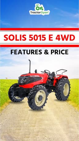 Solis 5015 E 4WD Features & Price | TractorGyan