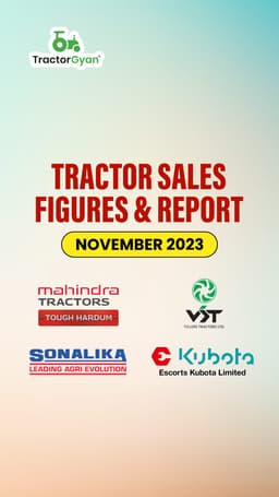 Tractor Sales Figures & Report - November 2023