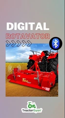 Mahindra TEZ-E ZLX+ Digital Rotavator | Digital Rotary Tiller Video | Tractor Gyan