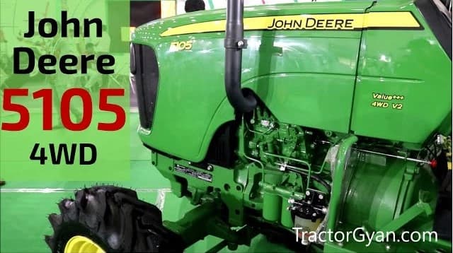 New John Deere 5105 4wd Tractor Video at Agri Intex- TractorGyan.com