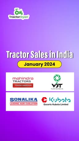Tractor Sales in India - January 2024