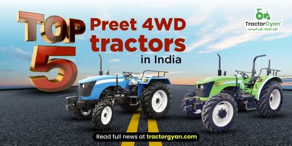 Top 5 Preet 4WD tractors in India image