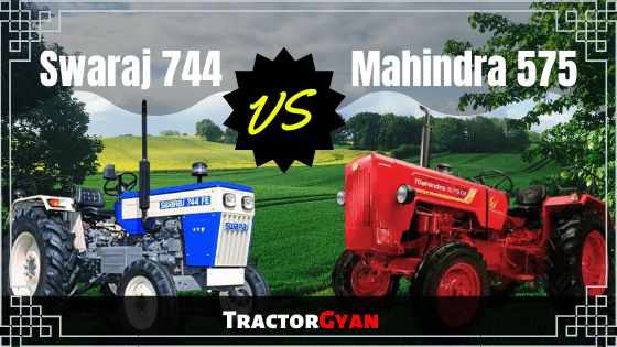 Swaraj 744 vs Mahindra 575 tractor Review in India Swaraj 744 vs Mahindra 575 tractor Review in India image