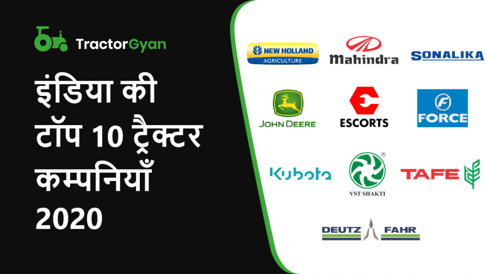 India की Top 10 Tractor कम्पनियाँ 2025 image