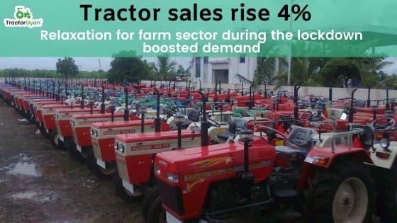 Bucking Covid-19 slowdown:Tractor sales rise 4% image
