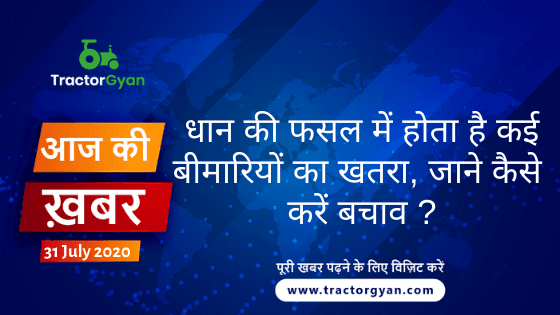 Agriculture News । आज की खेती की खबर 31/07/2020 image