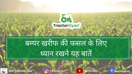 THINGS TO KEEP IN MIND FOR A BUMPER KHARIF HARVEST image