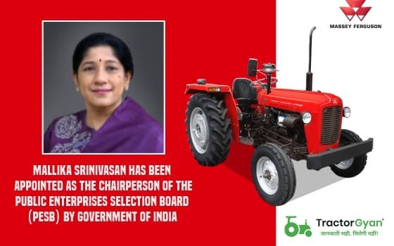 Mallika Srinivasan has been appointed as the Chairperson of the Public Enterprises Selection Board (PESB) by Government of India Mallika Srinivasan has been appointed as the Chairperson of the Public Enterprises Selection Board (PESB) by Government of India image