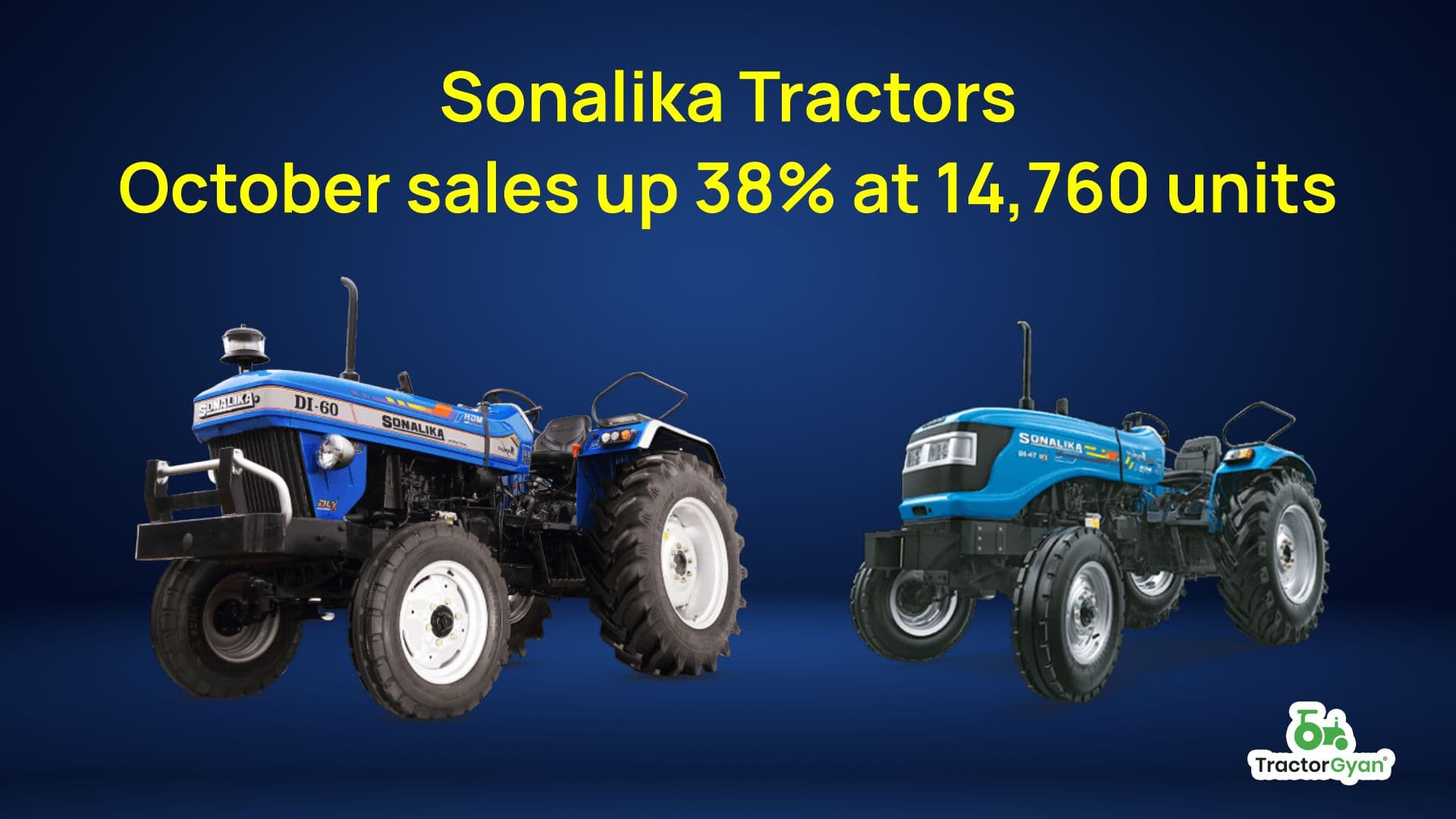 Sonalika Tractors October sales up 38% at 14,760 units image