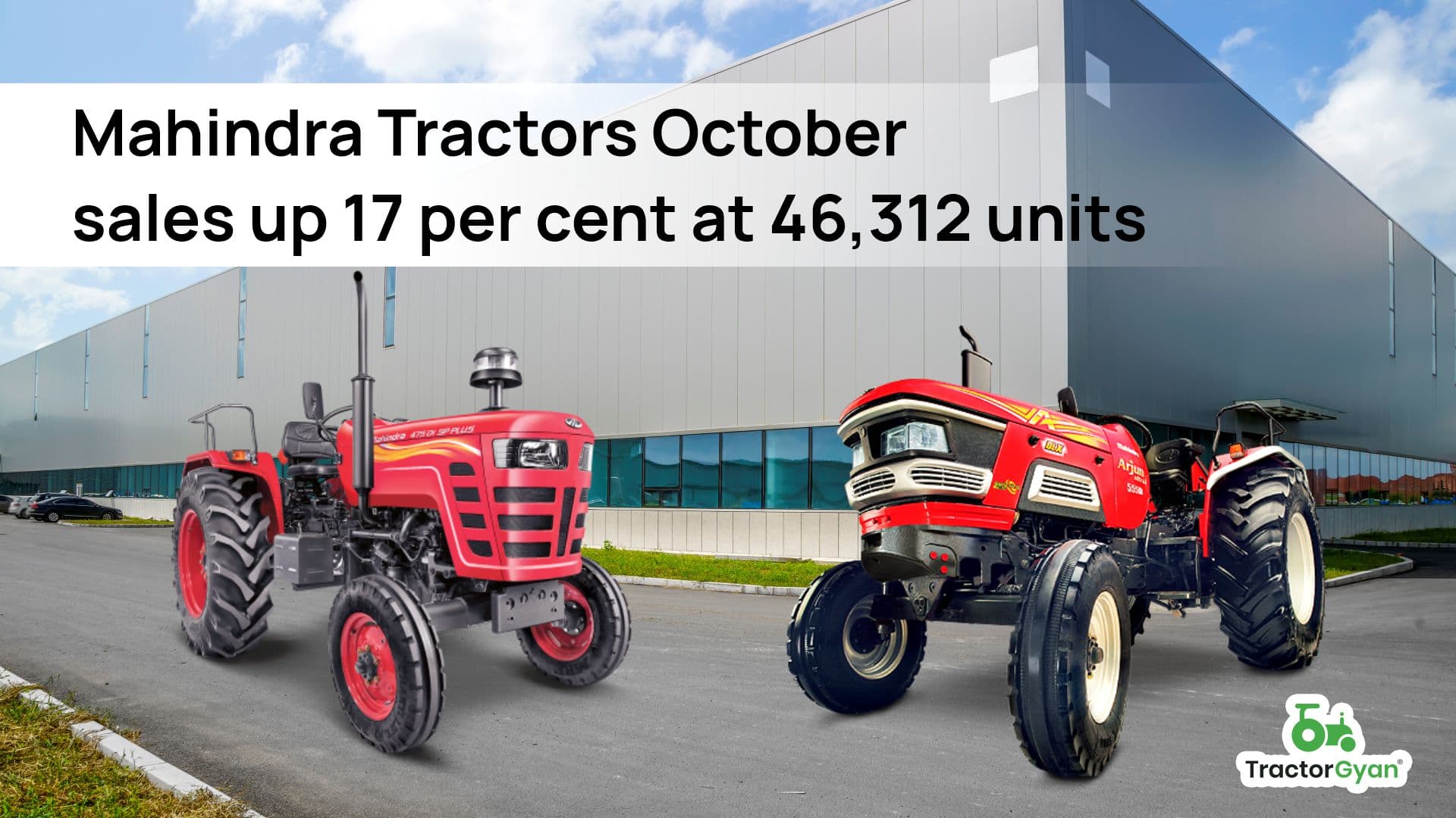 Mahindra Tractors October sales up 17 per cent at 46,312 units image