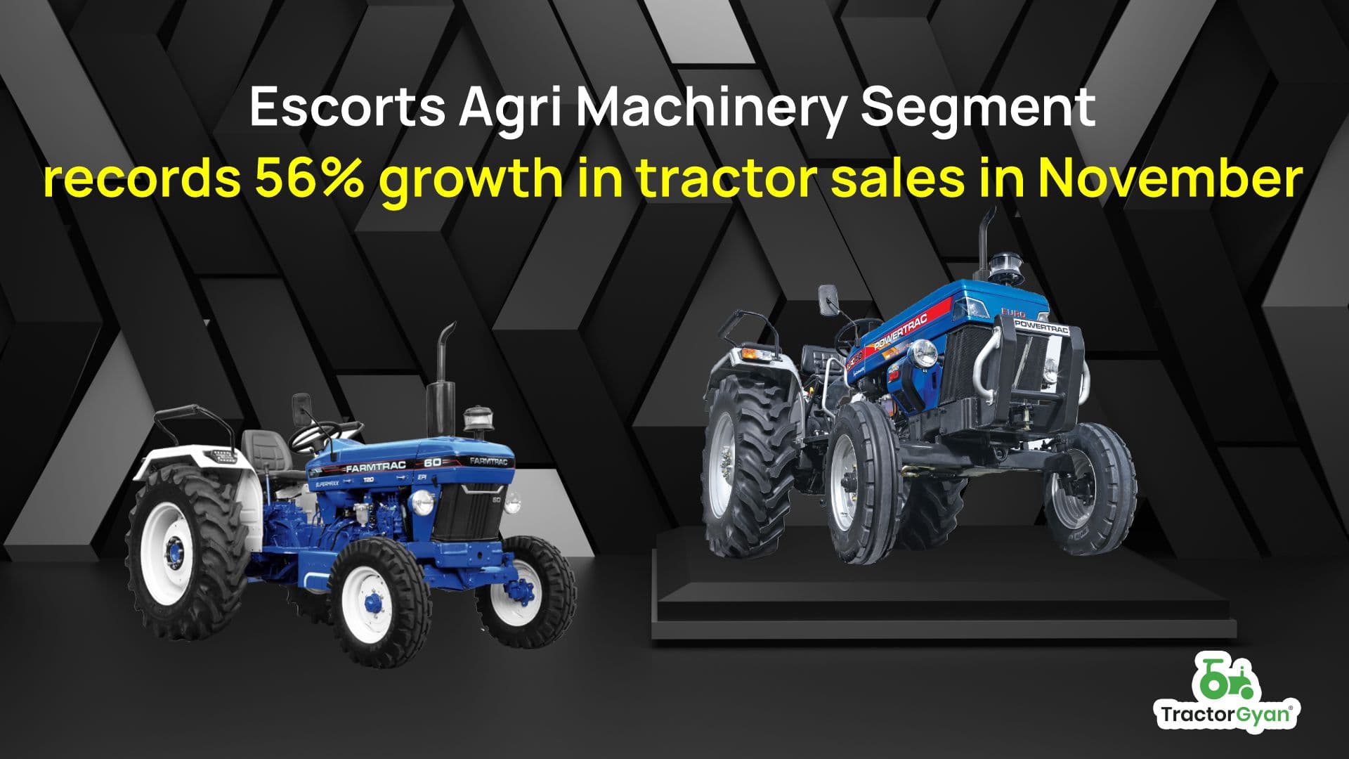 Escorts Agri Machinery Segment records 56% growth in tractor sales in November image