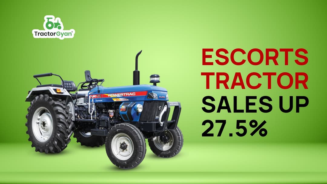 Escorts tractor sales up 27.5% image
