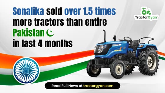 Sonalika sold over 1.5 times more tractors than entire Pakistan in last 4 months Sonalika sold over 1.5 times more tractors than entire Pakistan in last 4 months