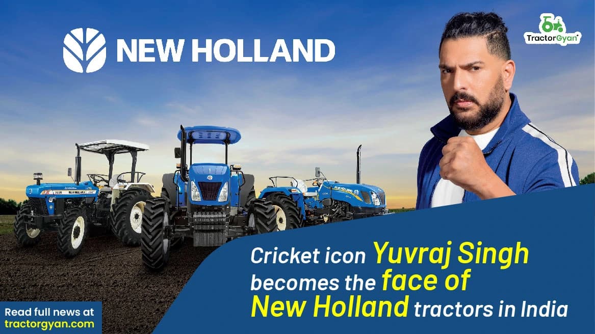 Cricket icon Yuvraj Singh becomes the face of New Holland tractors in India Cricket icon Yuvraj Singh becomes the face of New Holland tractors in India image
