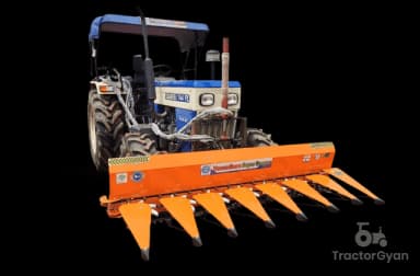 Vasundhara Krishi Yantra Conveyor Chain Reaper Tractor Mounted 7 Feet Vasundhara Krishi Yantra Conveyor Chain Reaper Tractor Mounted 7 Feet