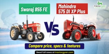 Mahindra 575 DI XP Plus vs. Swaraj 855 FE: Compare Prices, Specs & Features Mahindra 575 DI XP Plus vs. Swaraj 855 FE: Compare Prices, Specs & Features
