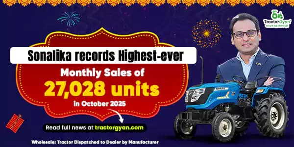 Sonalika records Highest-ever Monthly Sales of 27,028 units in October 2025 Sonalika records Highest-ever Monthly Sales of 27,028 units in October 2025