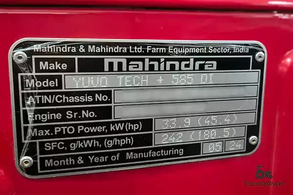 Mahindra Yuvo Tech plus 585