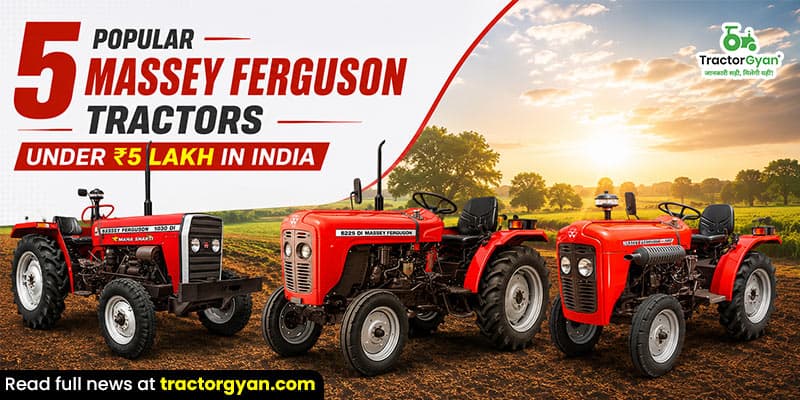 5 Popular Massey Ferguson tractors under ₹5 lakh in India 5 Popular Massey Ferguson tractors under ₹5 lakh in India image