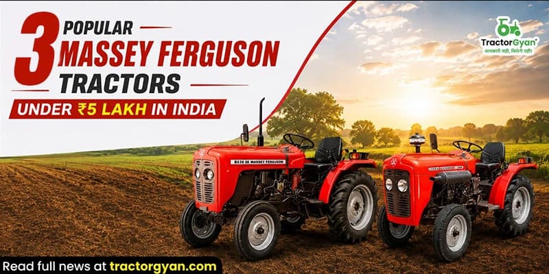 3 Popular Massey Ferguson Tractors Under ₹5 Lakh in India 3 Popular Massey Ferguson Tractors Under ₹5 Lakh in India