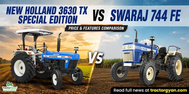 New Holland 3630 TX Special Edition vs Swaraj 744 FE: Price & features comparison New Holland 3630 TX Special Edition vs Swaraj 744 FE: Price & features comparison image