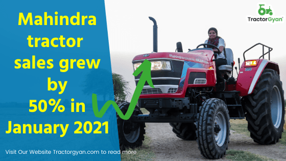 Mahindra FES tractor sales up 50 percent in january 2021 Mahindra FES tractor sales up 50 percent in january 2021