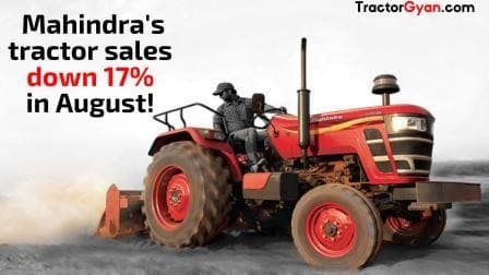 Mahindra's tractor sales  down 17 percent at 14,817 units in August 2019 Mahindra's tractor sales  down 17 percent at 14,817 units in August 2019 image