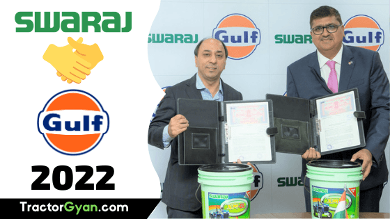 Gulf Oil extends its strategic partnership with Swaraj Tractors till 2022 Gulf Oil extends its strategic partnership with Swaraj Tractors till 2022 image
