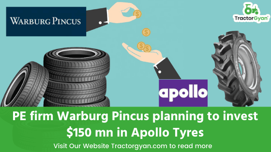 PE firm Warburg Pincus planning to invest $150 mn in Apollo Tyres PE firm Warburg Pincus planning to invest $150 mn in Apollo Tyres image