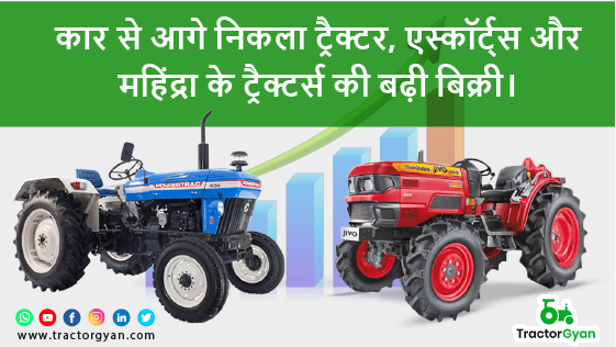 एस्कॉर्ट्स और महिंद्रा के ट्रैक्टर्स की बिक्री में ज़बरदस्त उछाल एस्कॉर्ट्स और महिंद्रा के ट्रैक्टर्स की बिक्री में ज़बरदस्त उछाल