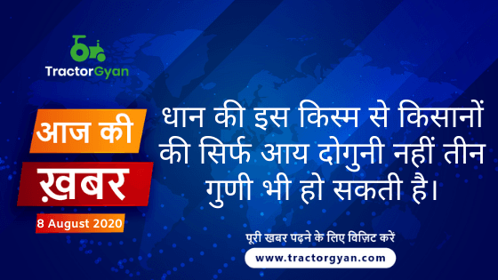 Agriculture News । आज की खेती की खबर 08/08/2020 Agriculture News । आज की खेती की खबर 08/08/2020 image