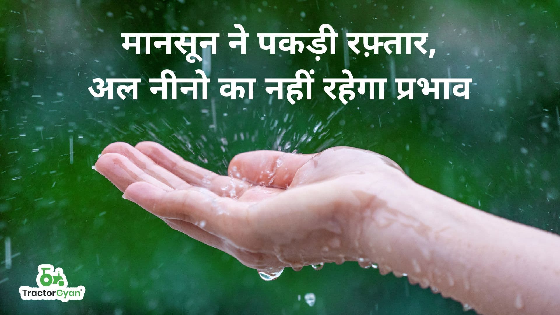 मानसून ने पकड़ी रफ़्तार, अल नीनो का नहीं रहेगा प्रभाव मानसून ने पकड़ी रफ़्तार, अल नीनो का नहीं रहेगा प्रभाव image