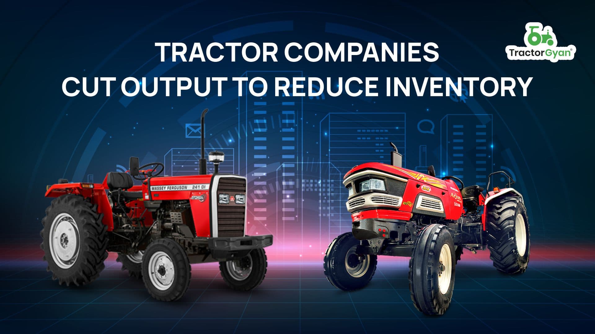 Tractor companies cut output to reduce inventory Tractor companies cut output to reduce inventory image
