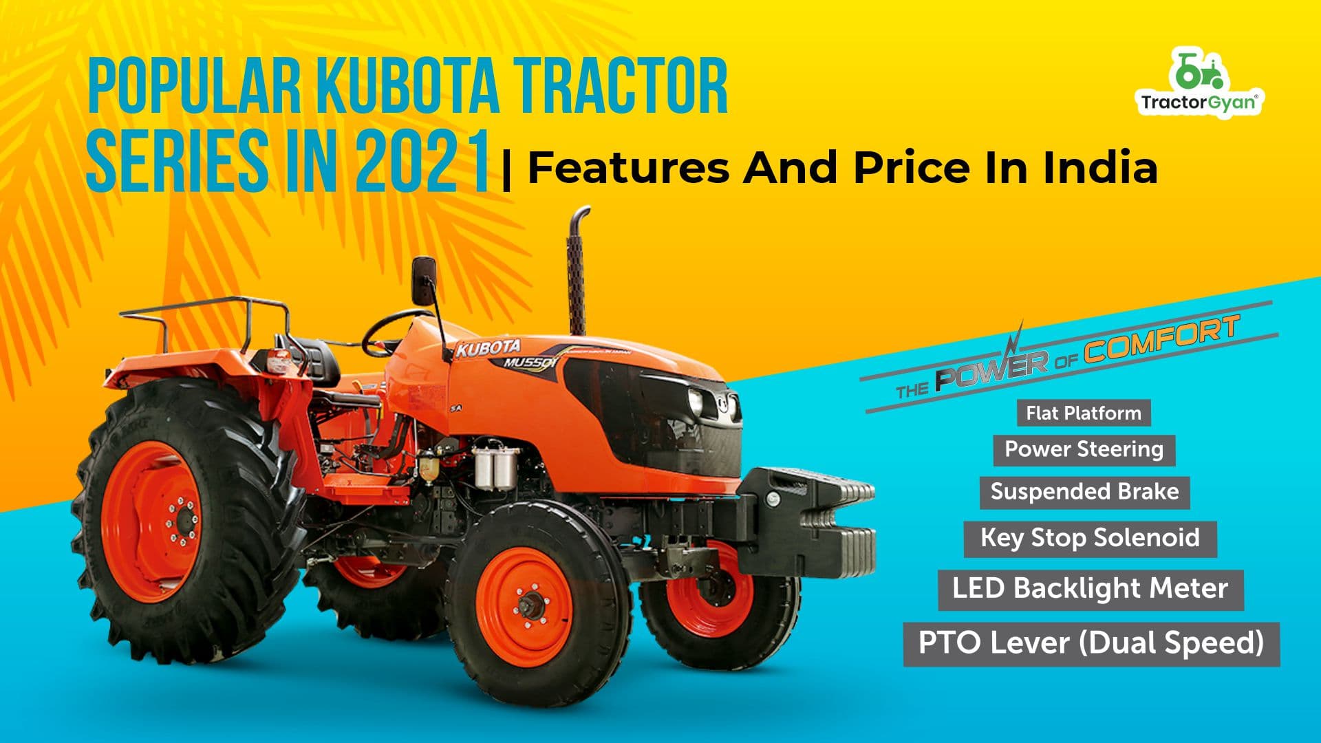 Popular Kubota tractor series in 2025 | Features and price in India Popular Kubota tractor series in 2025 | Features and price in India image