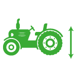 tractor height